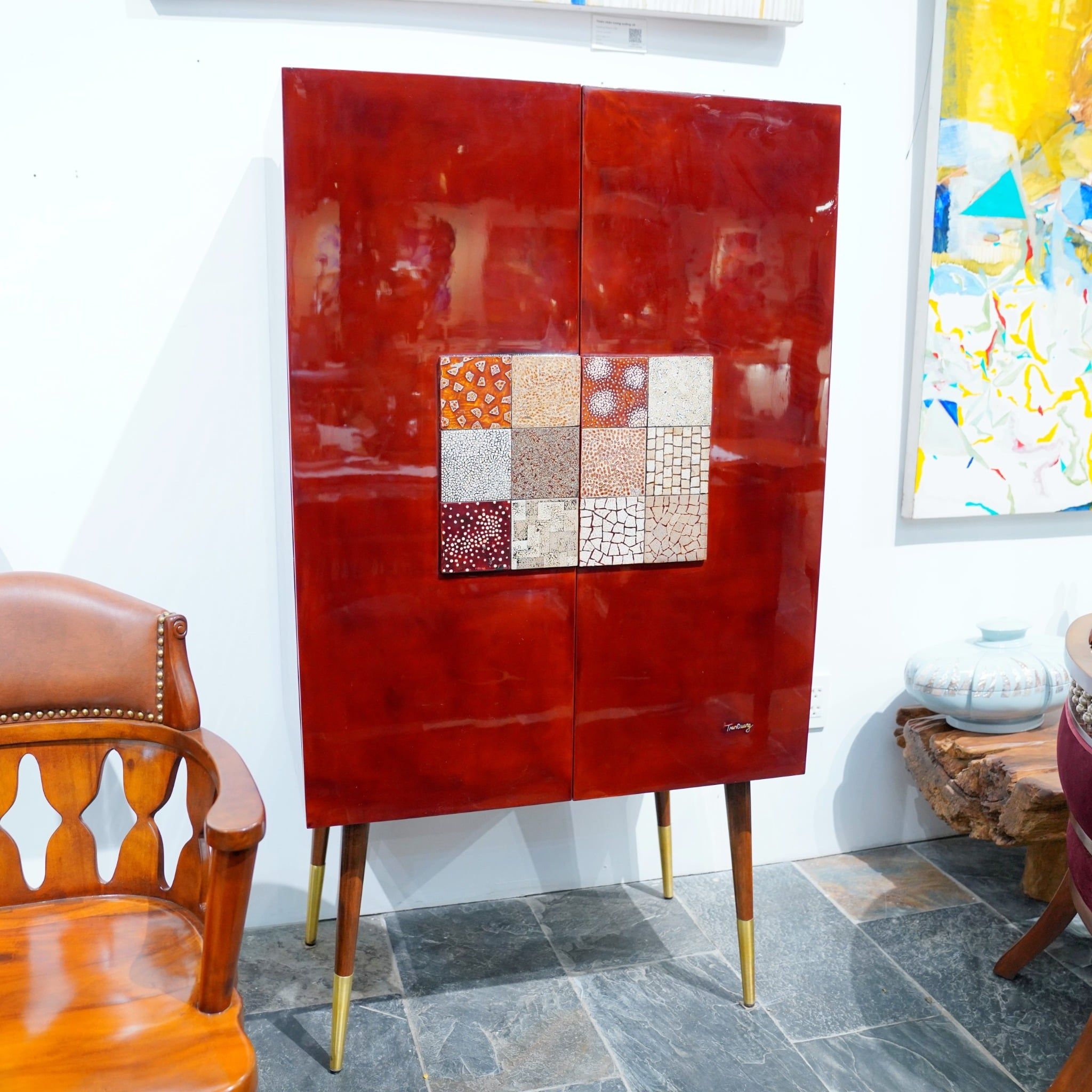  Tủ Minibar Gỗ Mache D80.5 