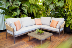  Ghế Sofa Góc Mây Nhựa Teak Arno 