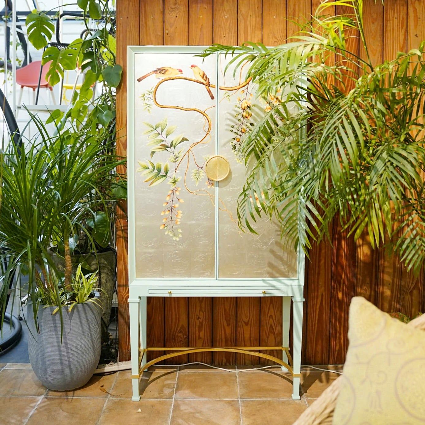  Tủ Minibar Gỗ Chim Muông 