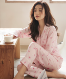  [LUXURY] PJ Lụa Tay Dài Sọc Nơ 