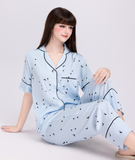  [LUXURY] Pijama Lụa Sọc Sao 