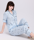  [LUXURY] Pijama Lụa Sọc Sao 