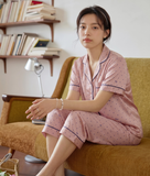  [LUXURY] Pijama Quần Lửng Bi Hồng 