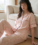  [LUXURY] Pijama Lụa In Hoa Ly 