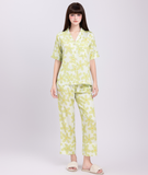  [LUXURY] Pijama Lụa In Cánh Hoa 