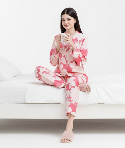 [LUXURY] PJ Lụa Tay Dài Mẫu Đơn