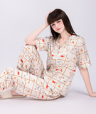  [LUXURY] Pijama Lụa In Hình Cún 