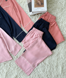 Combo Pijama Tay Dài Xanh Đen, Hồng, Cam Đào 