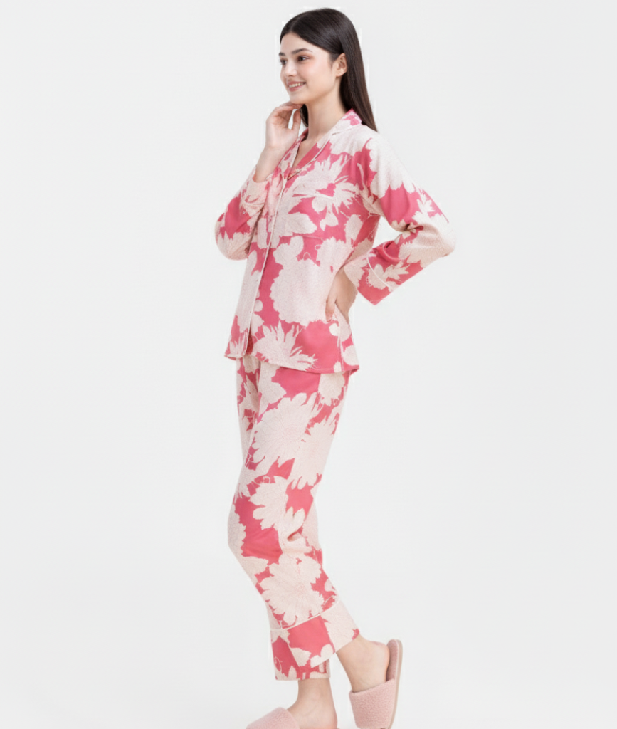  [LUXURY] PJ Lụa Tay Dài Mẫu Đơn 