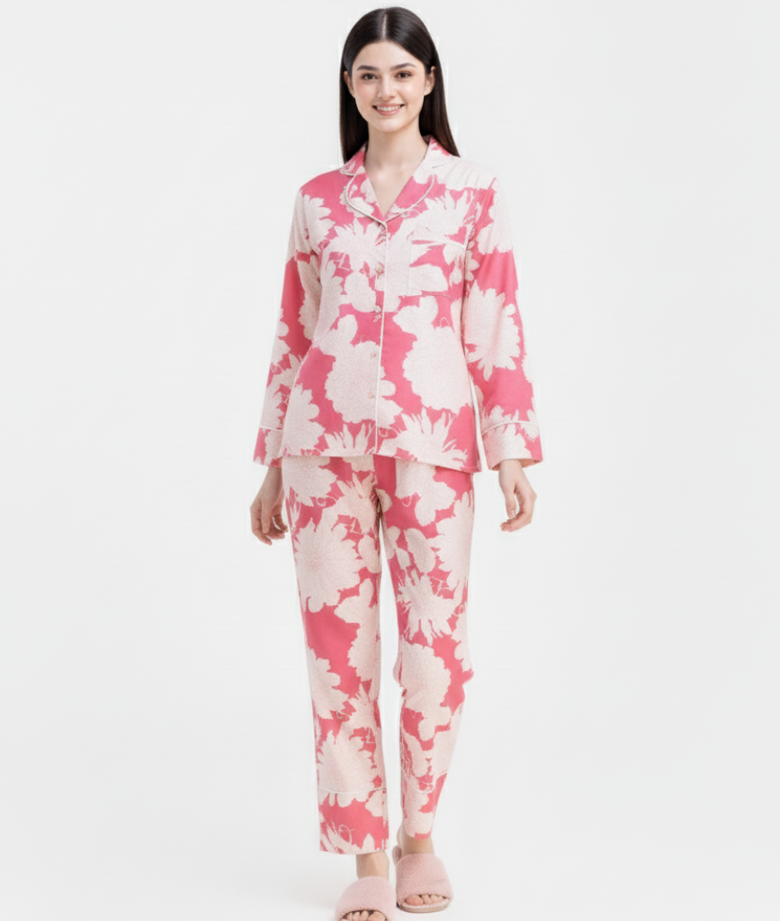  [LUXURY] PJ Lụa Tay Dài Mẫu Đơn 