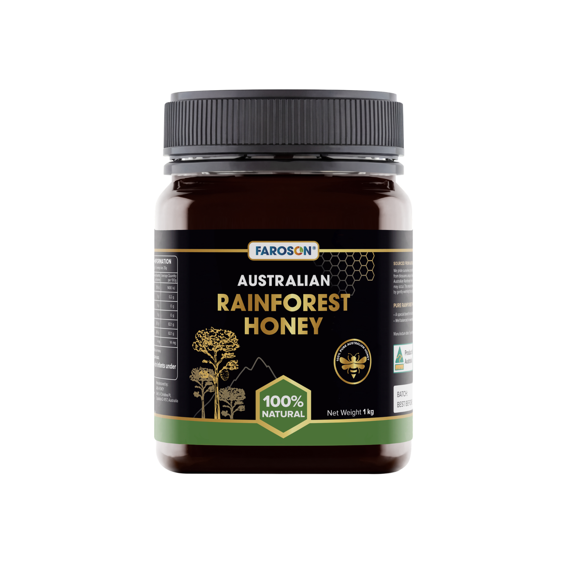  [MUA 1 TẶNG 500G] MẬT ONG FAROSON AUSTRALIAN RAINFOREST (1Kg) 