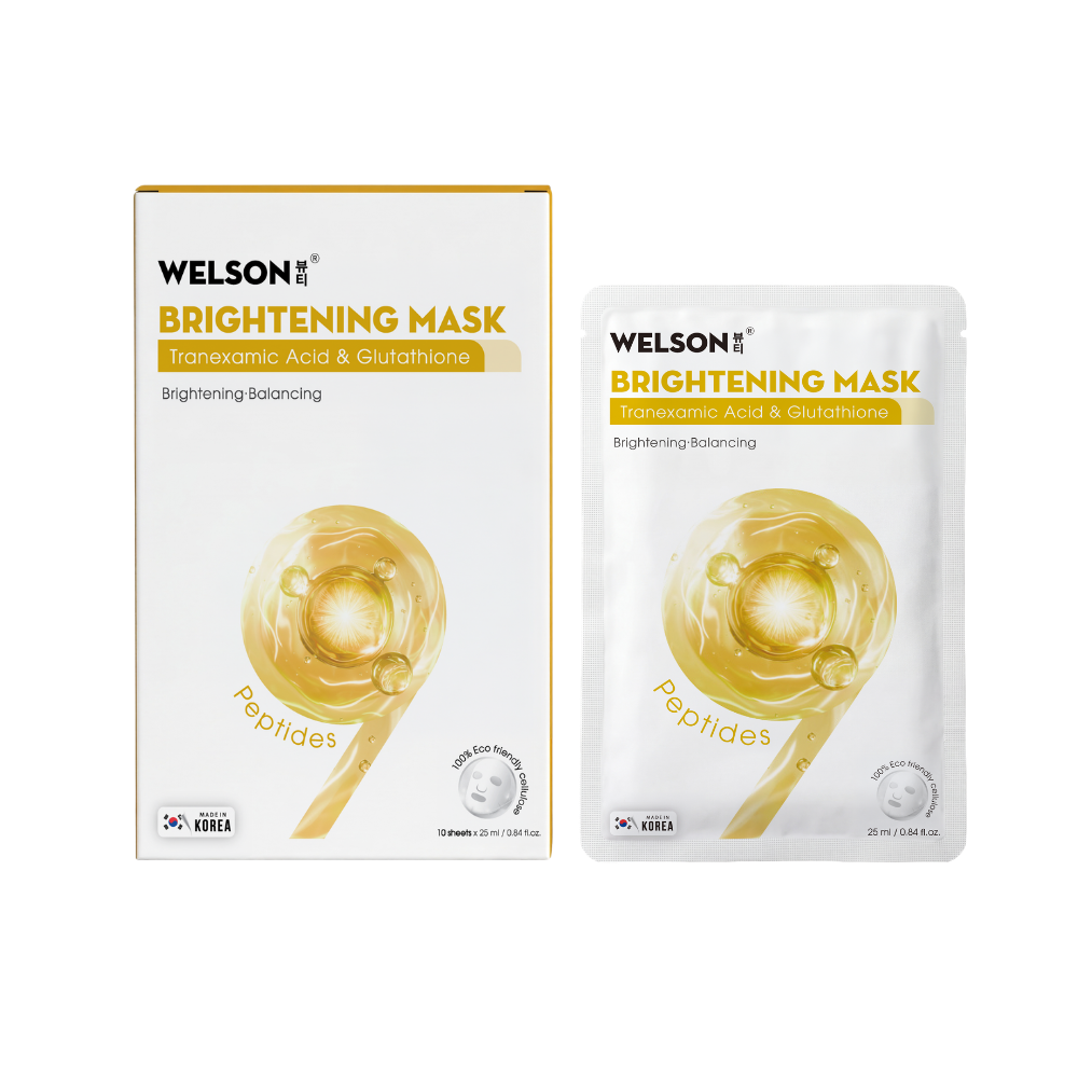  [MUA 1 TẶNG 1] MẶT NẠ DƯỠNG TRẮNG DA WELSON BRIGHTENING MASK 
