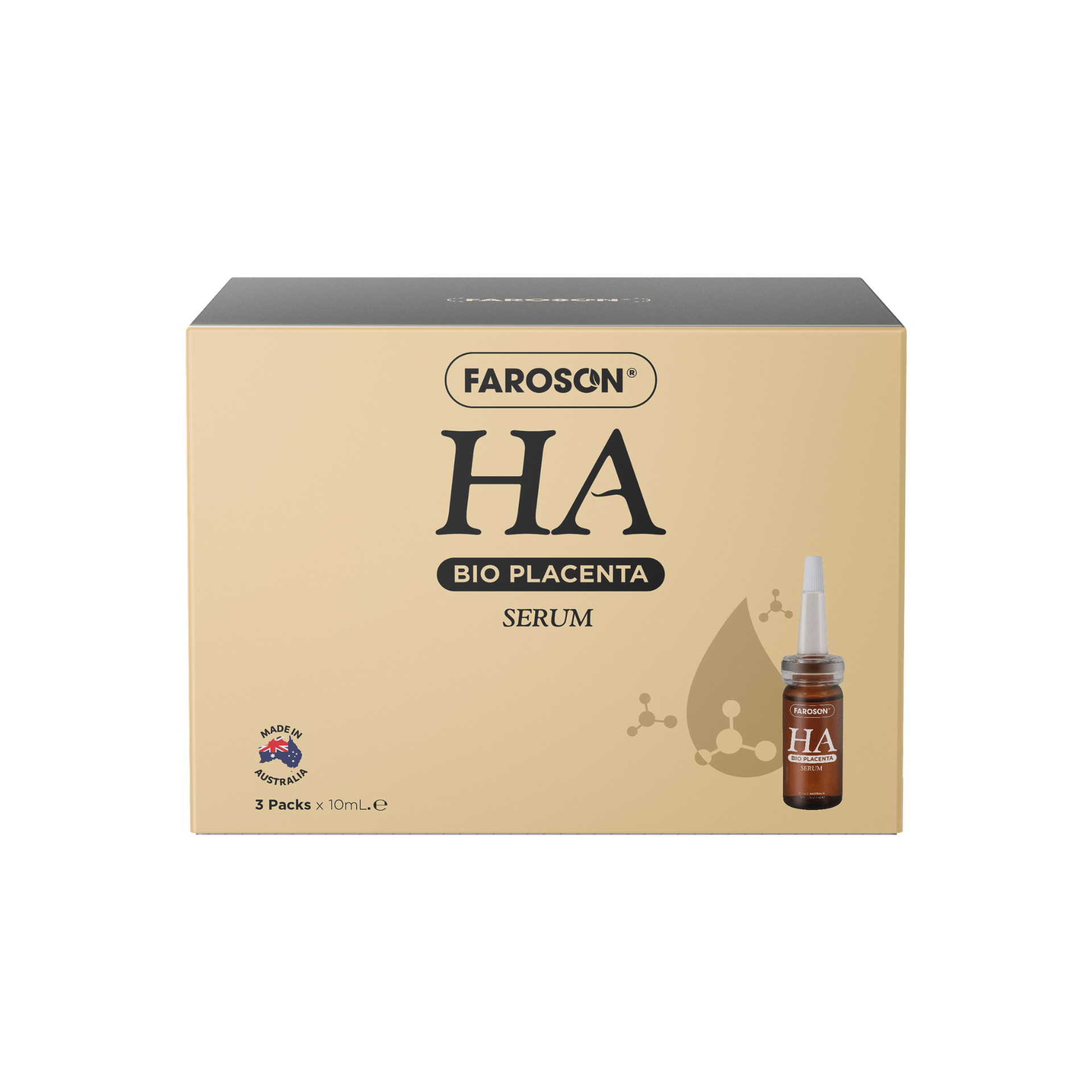  [MUA 1 TẶNG 1 CHAI] FAROSON HA BIO PLACENTA SERUM (Hộp 3 x Lọ 10ml) 