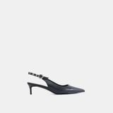  Giày Cao Gót Nữ Chrisbella Đen Cao 4,5cm EHE032Z0 