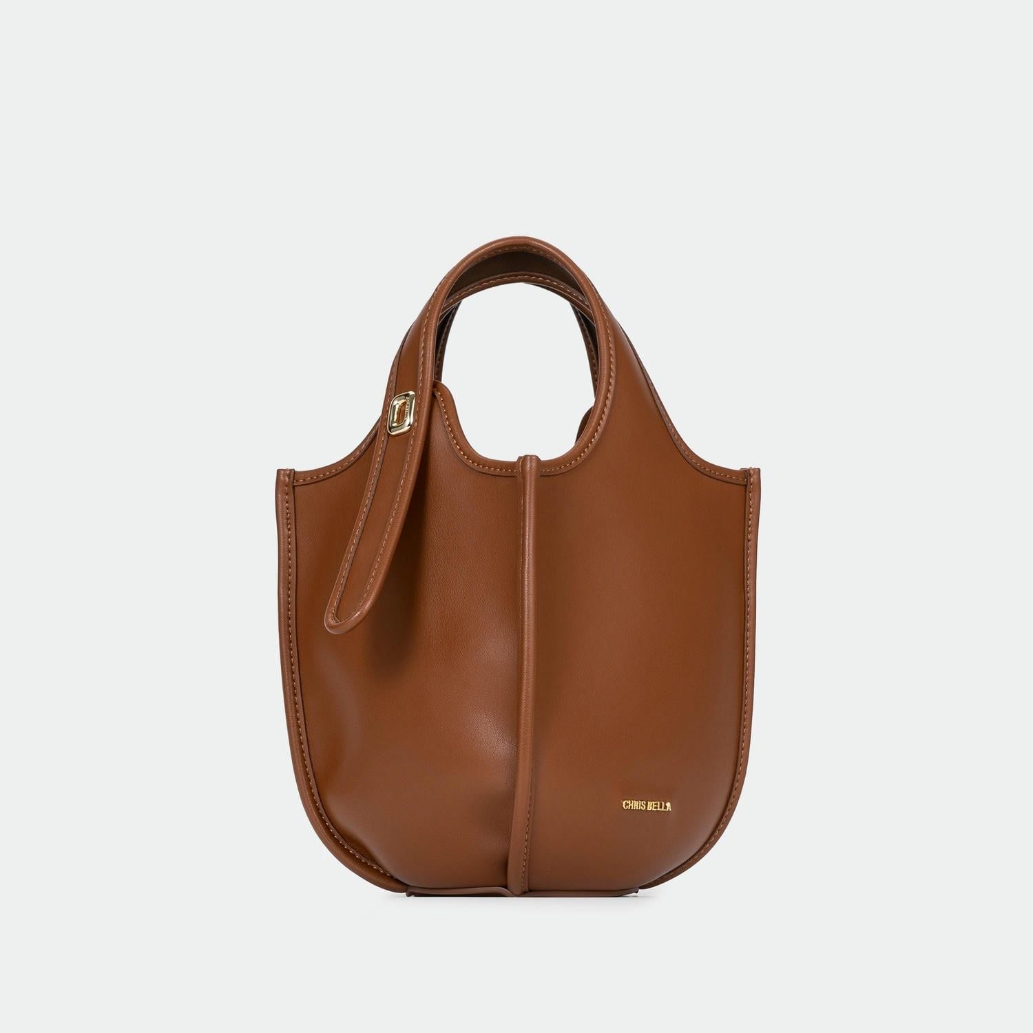  Túi xách tay Nữ Chrisbella màu nâu size M ETH006Z0 