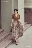  Đầm tay ngắn, Dáng thắt eo 26ADKE034O 