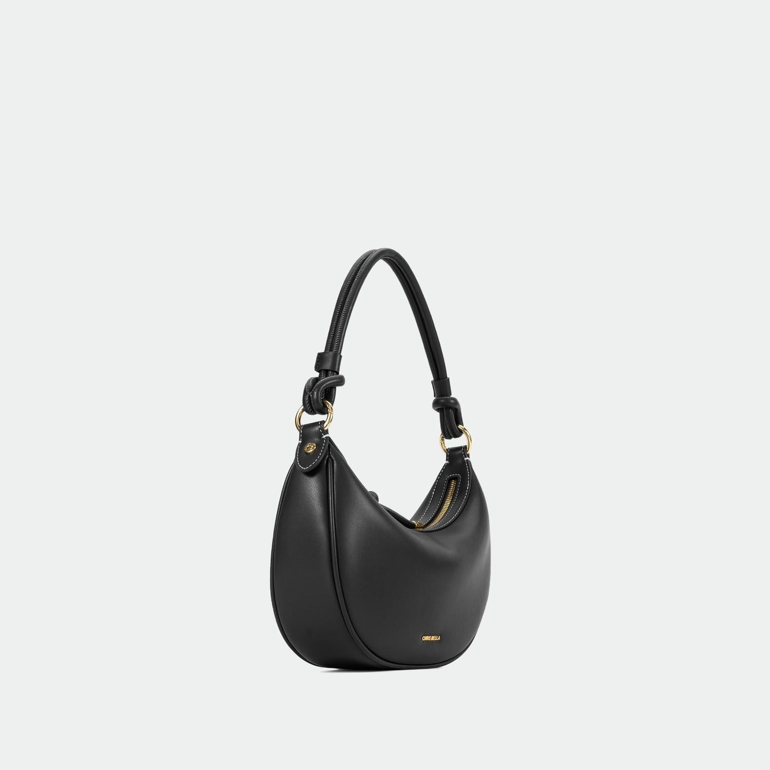 Túi Hobo Nữ Chrisbella Đen EHO018Z0 