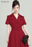  Đầm tay ngắn, Dáng thắt eo 26ADKE001Đ 
