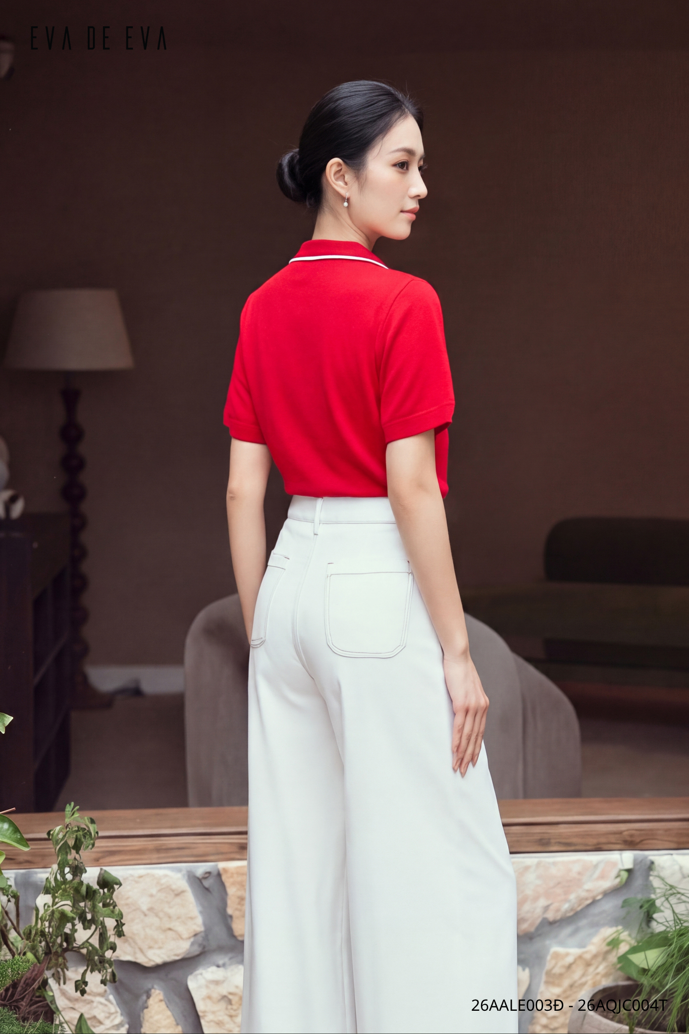  Áo len ngắn tay,  26AALE003Đ 