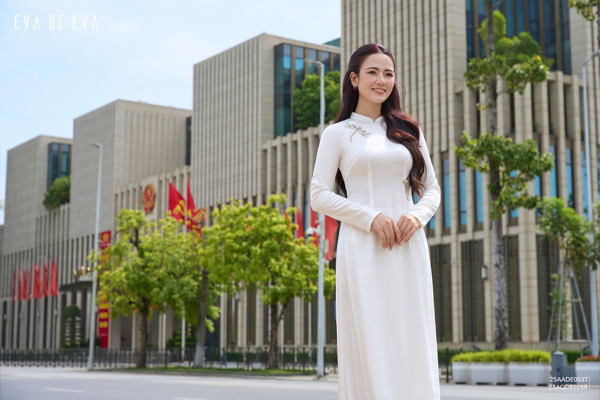  Áo dài truyền thống,  25AADE003R 