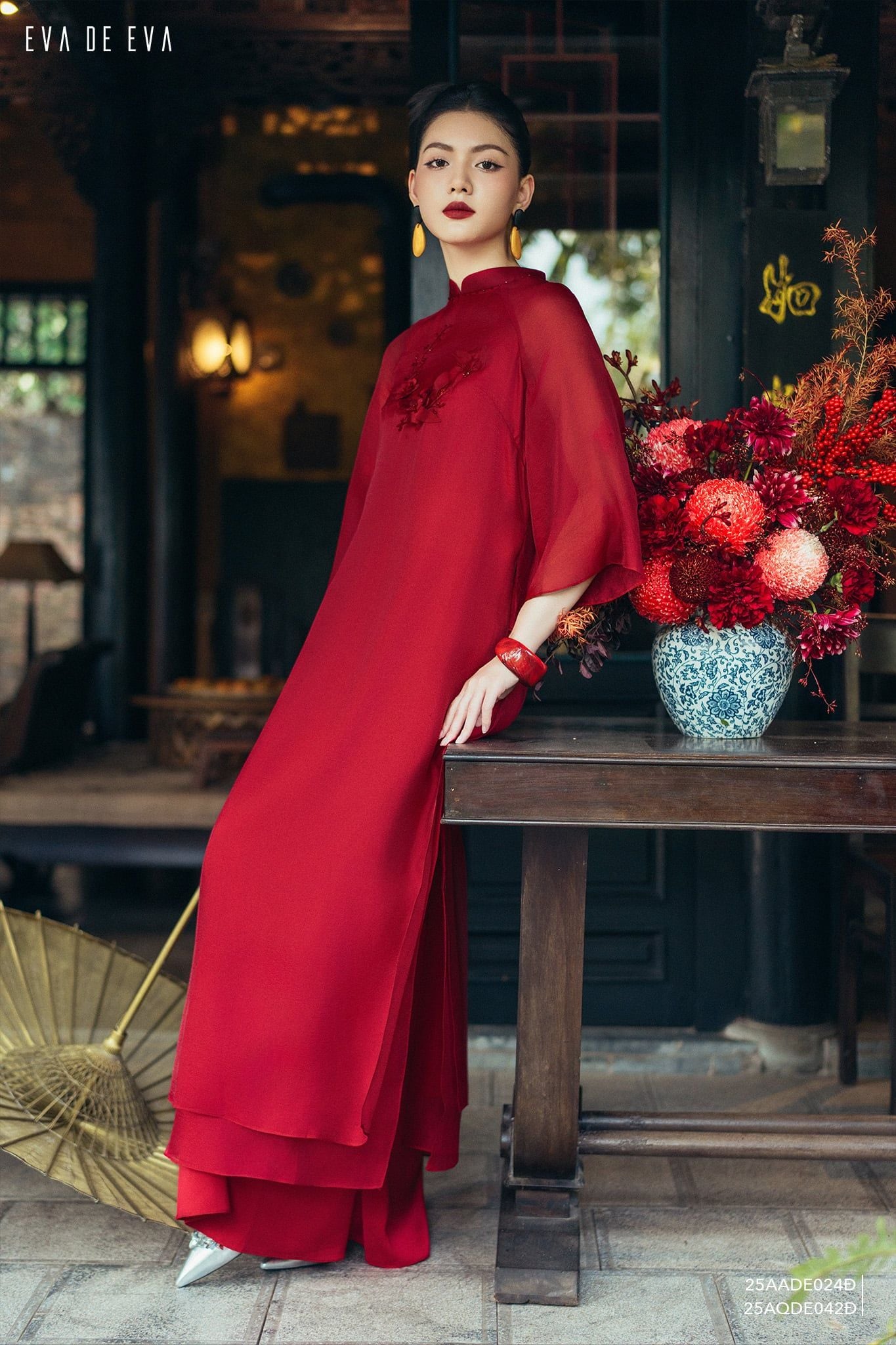  Quần dài, Ống suông 25AQDE042Đ 