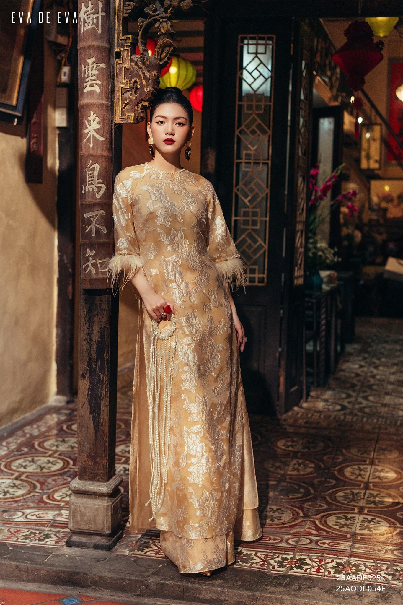  Quần dài, Ống suông 25AQDE054F 