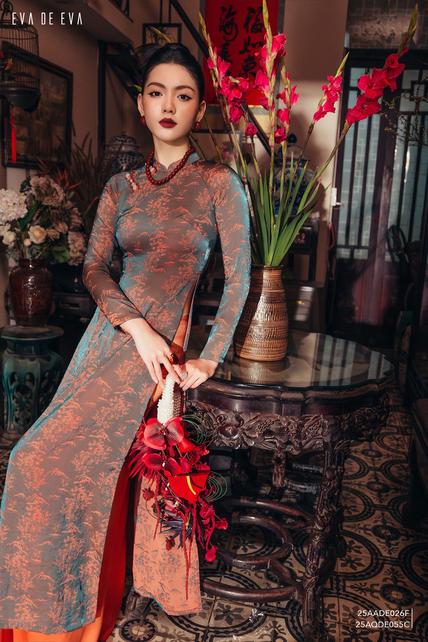  Quần dài, Ống suông 25AQDE055C 