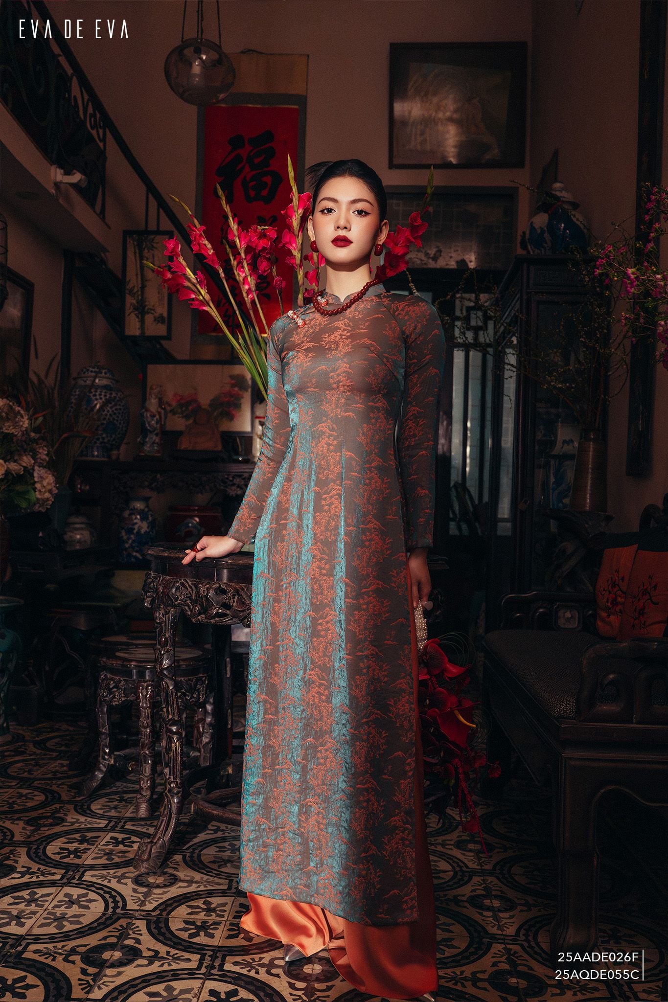  Quần dài, Ống suông 25AQDE055C 