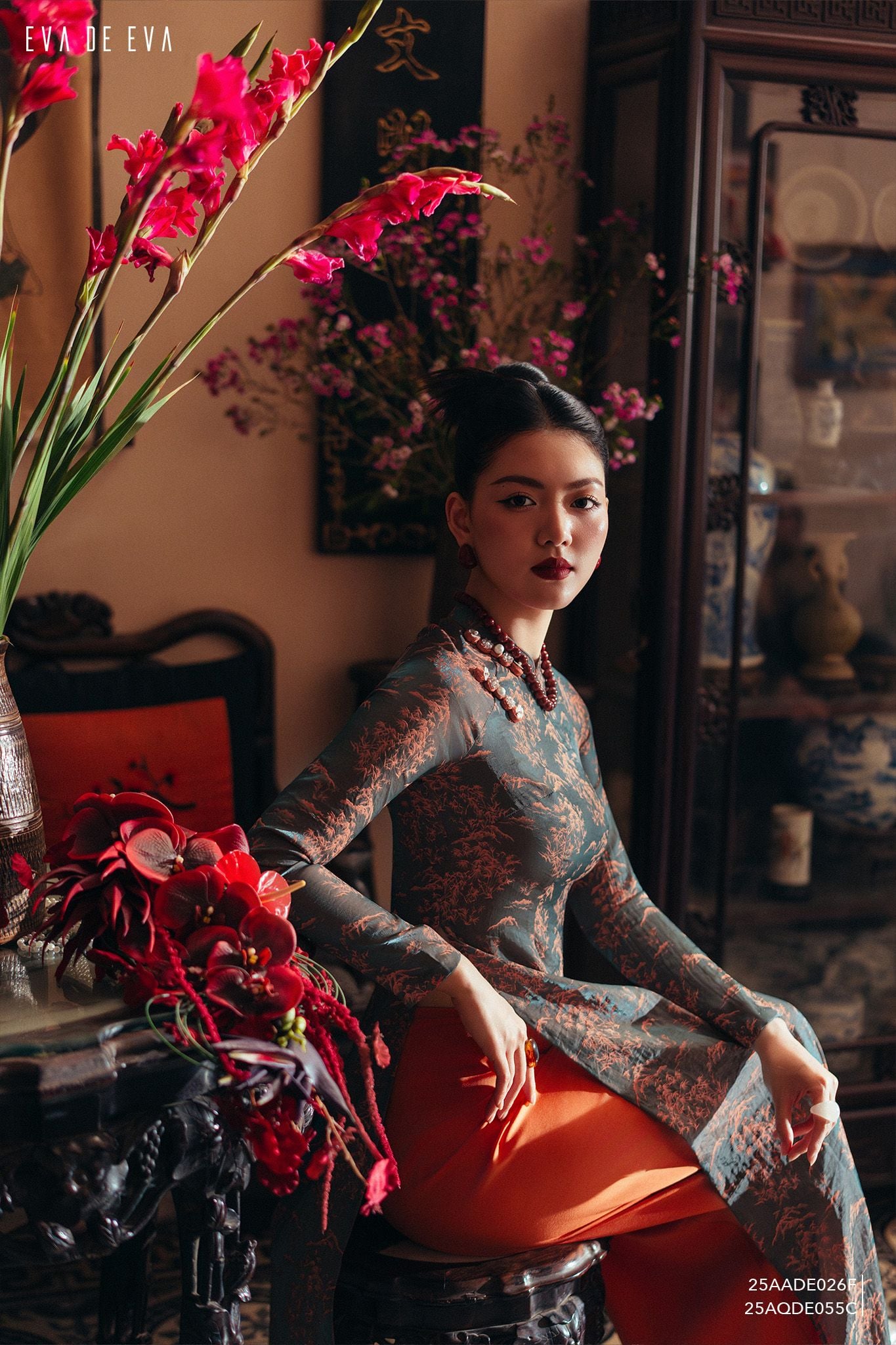  Quần dài, Ống suông 25AQDE055C 