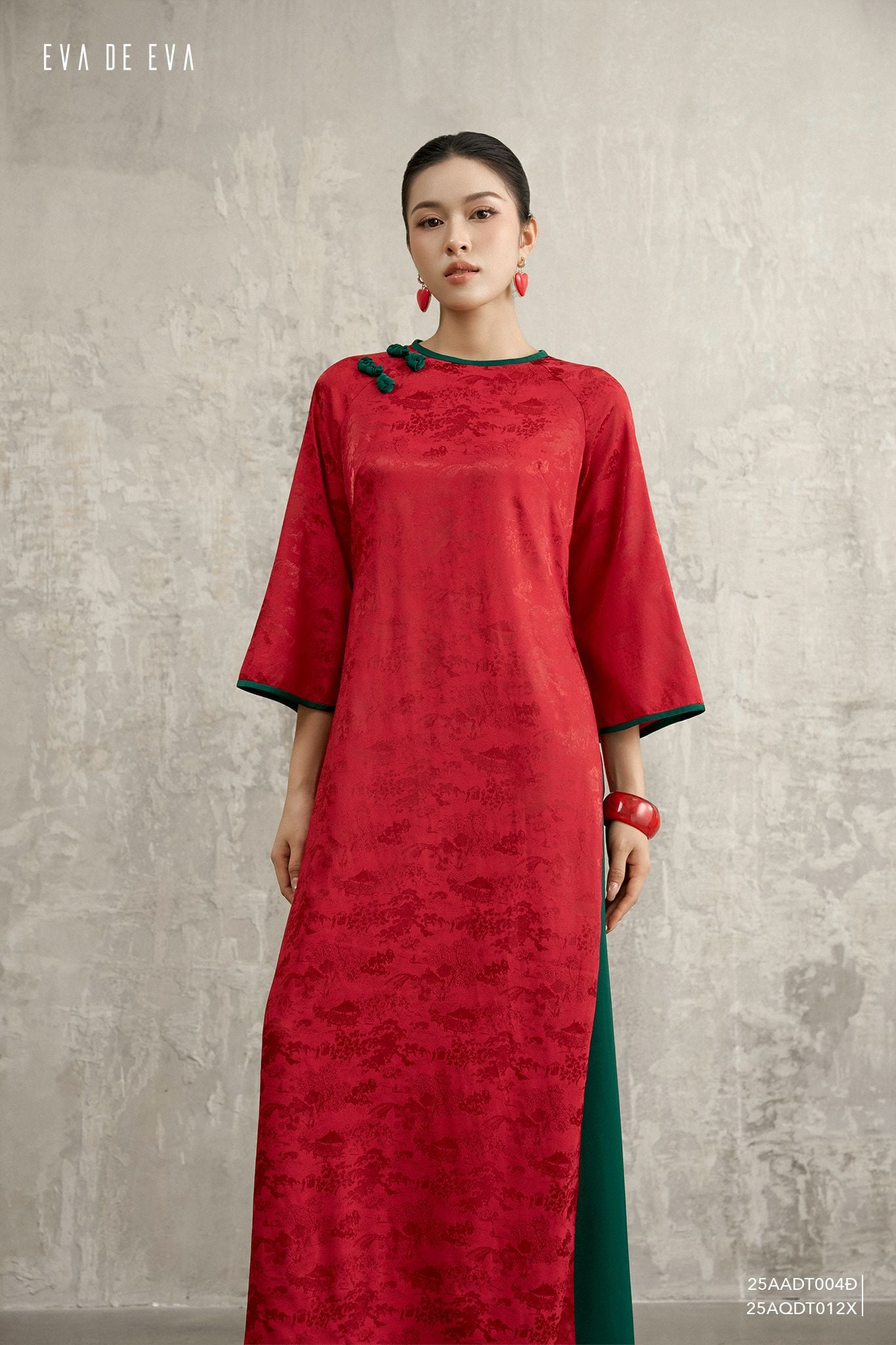  Áo dài cách tân,  25AADT004Đ 