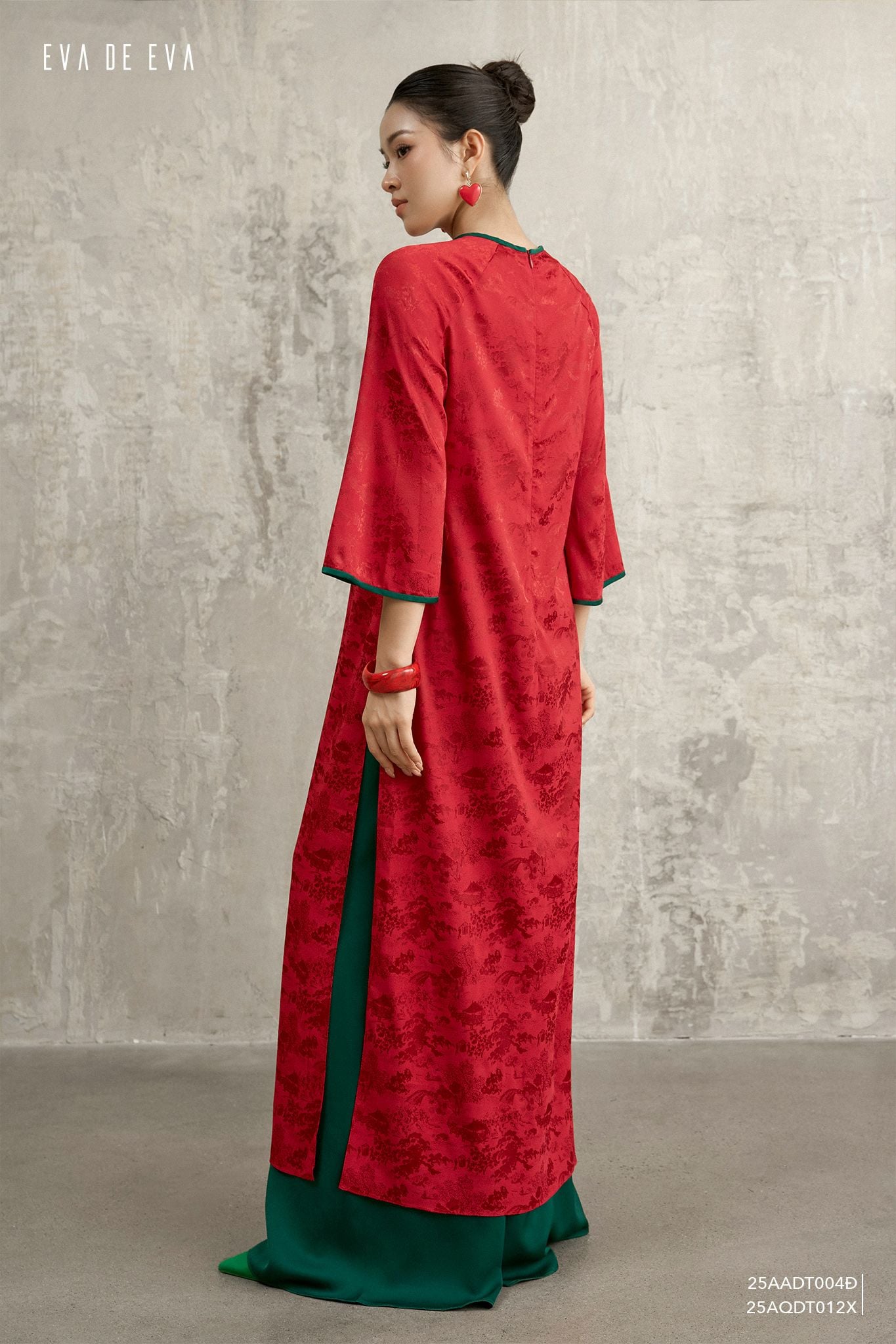  Áo dài cách tân,  25AADT004Đ 