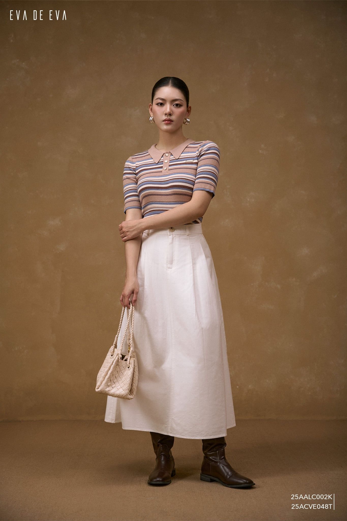  Áo len ngắn tay,  25AALC002K 