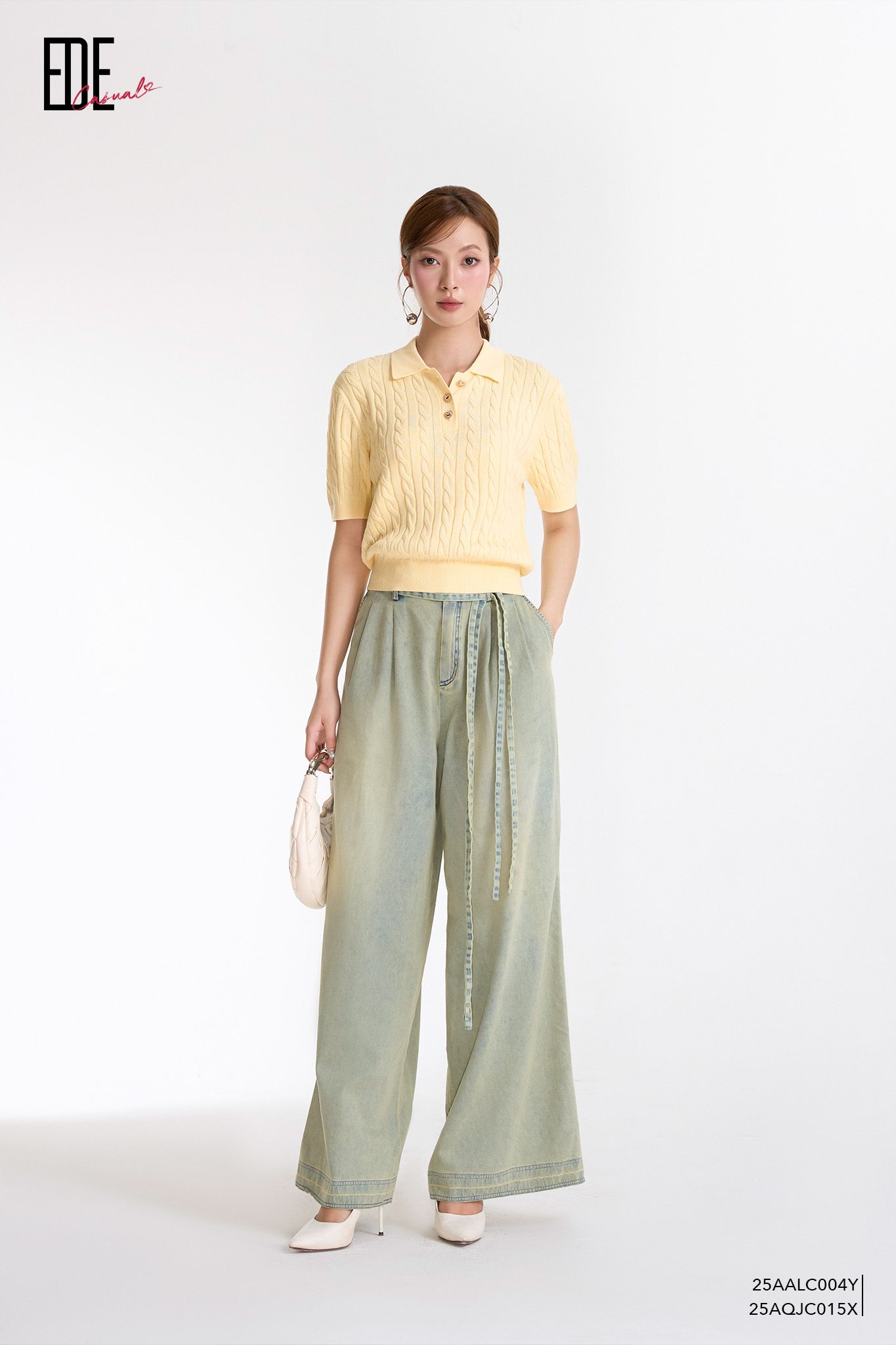  Áo len ngắn tay,  25AALC004Y 