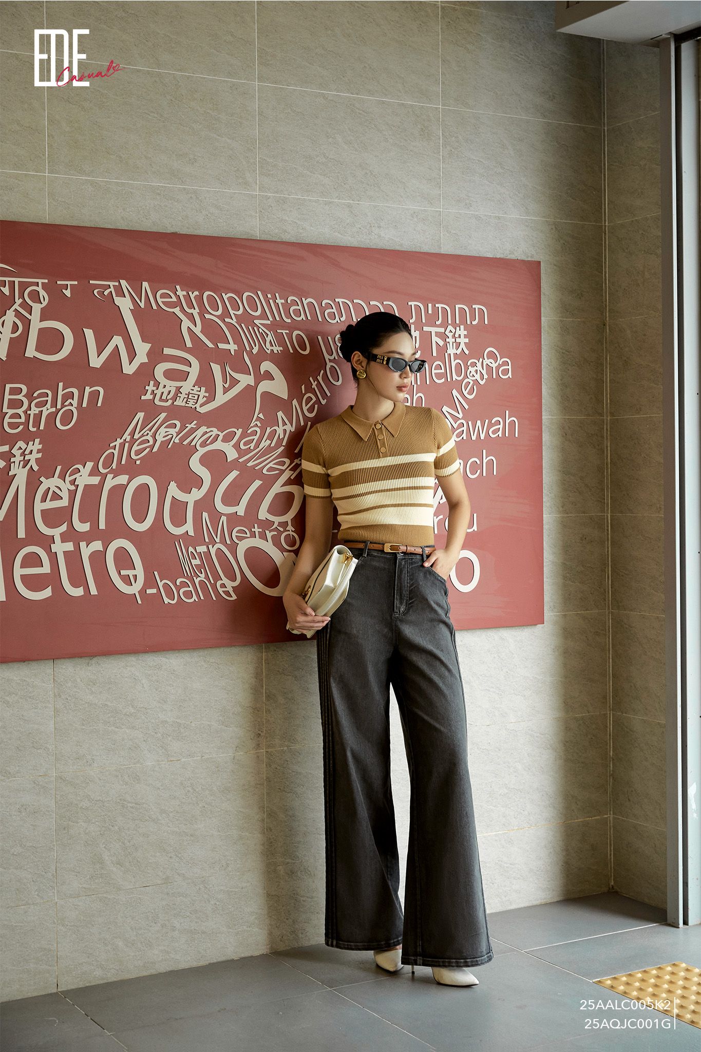  Quần dài, Ống suông 25AQJC001G 