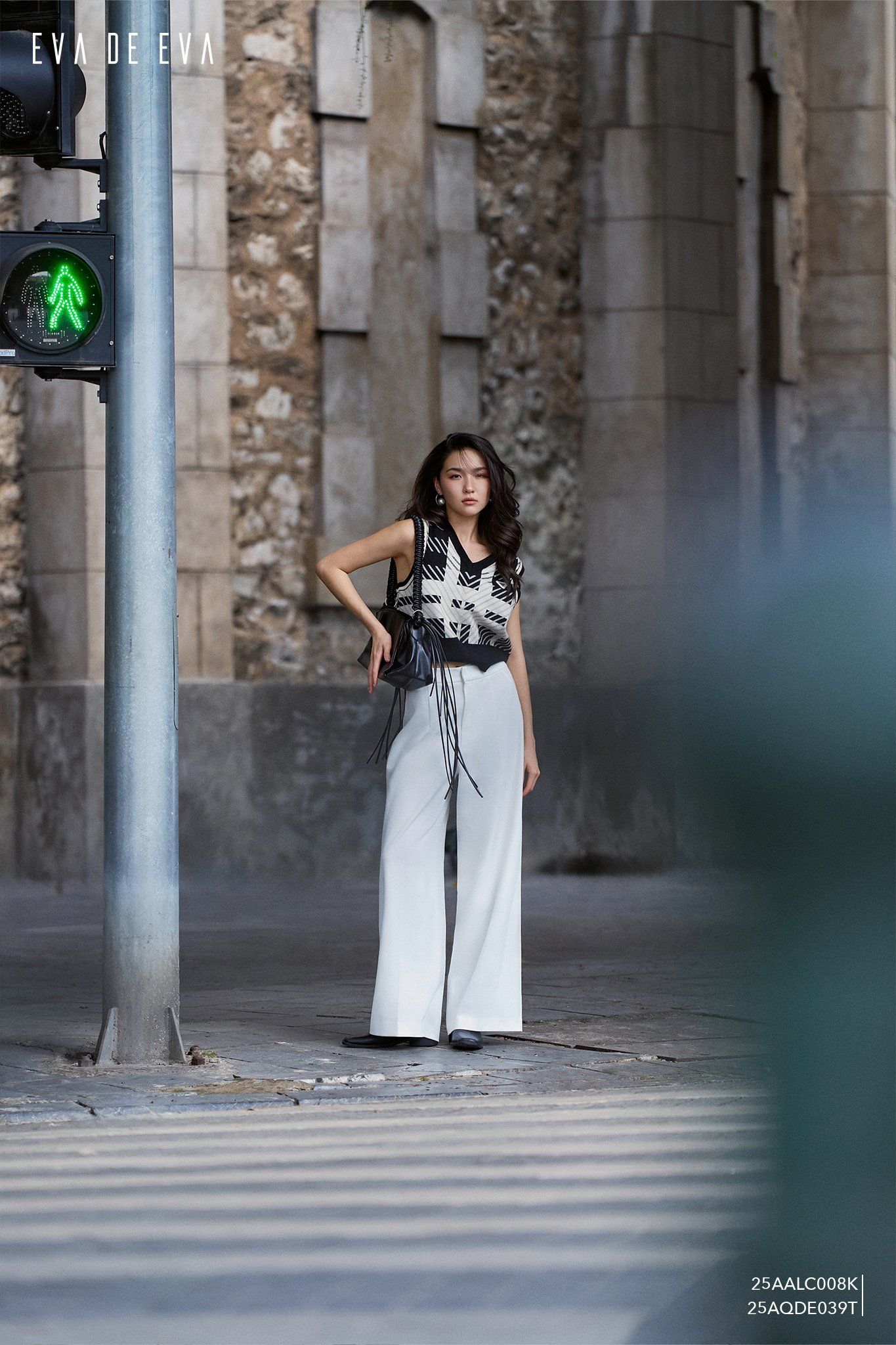  Quần dài, Ống suông 25AQDE039T 