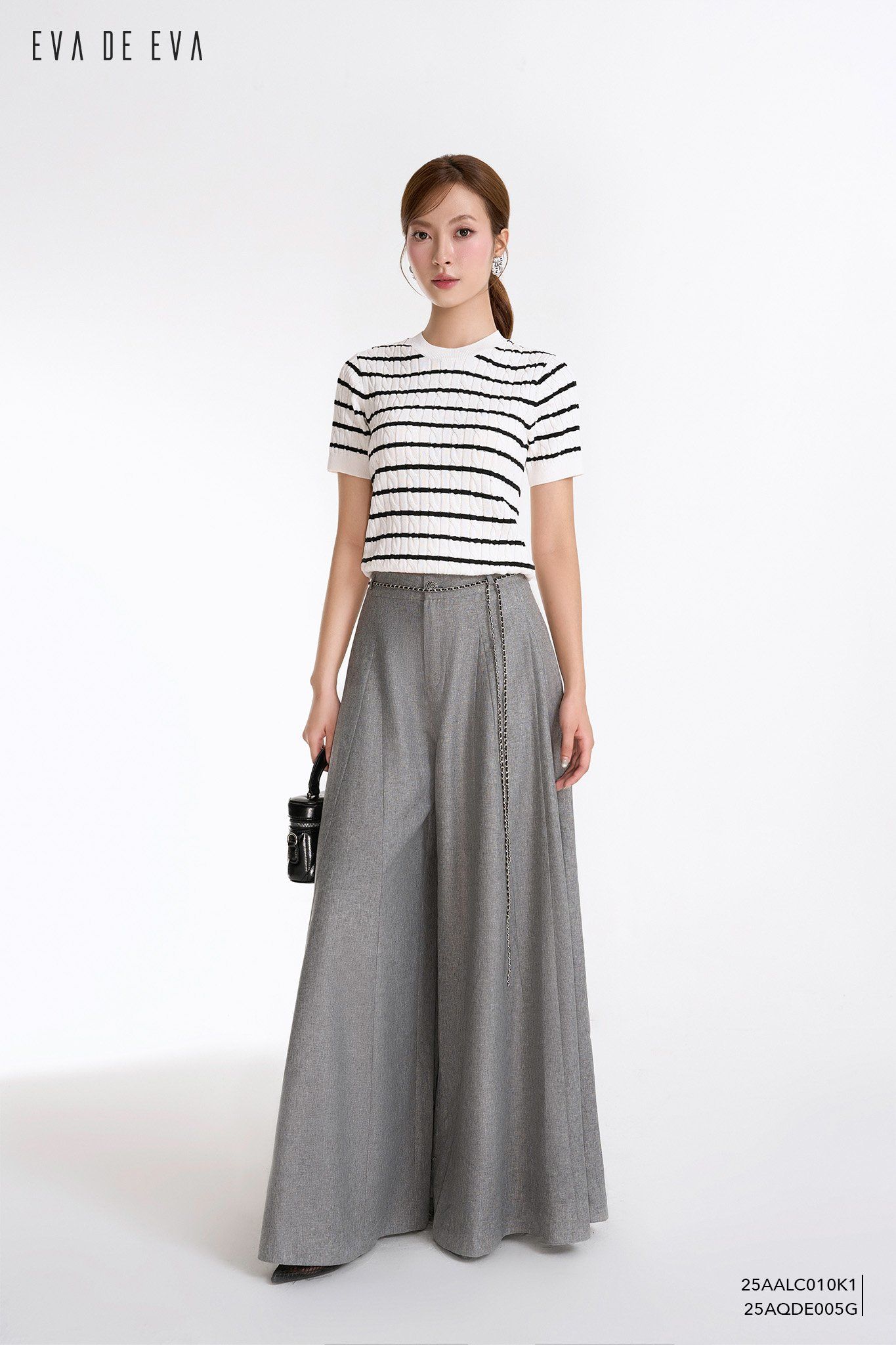  Áo len ngắn tay,  25AALC010K1 