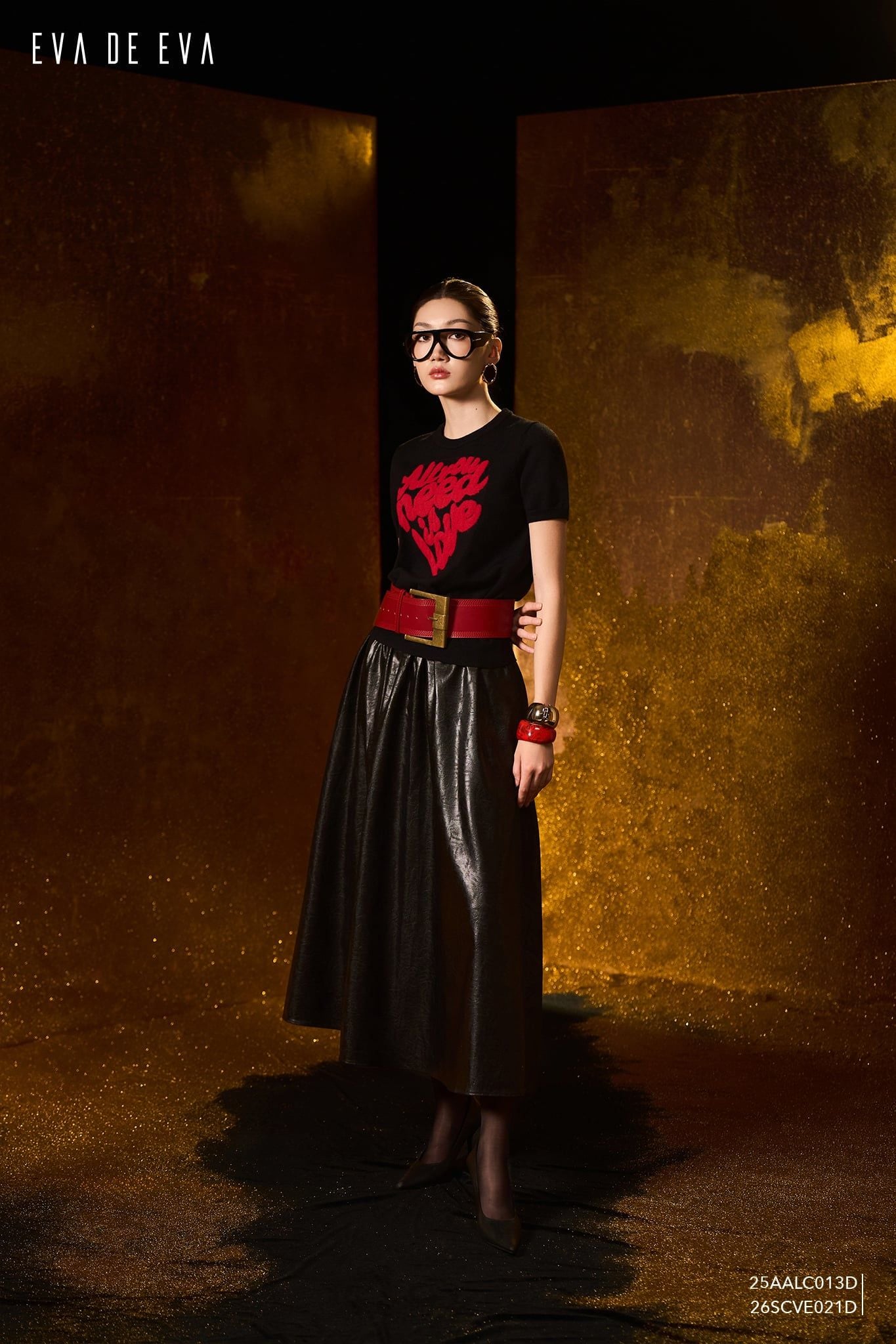  Áo len ngắn tay,  25AALC013D 