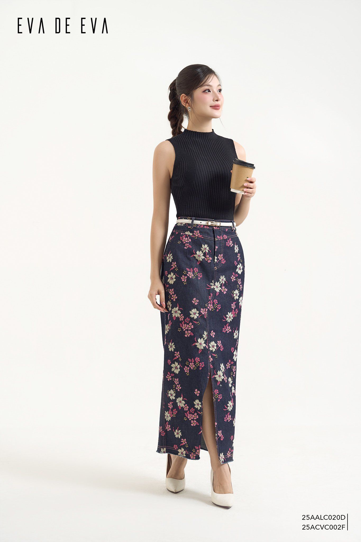  Chân váy Midi, Dáng ôm 25ACVC002F 