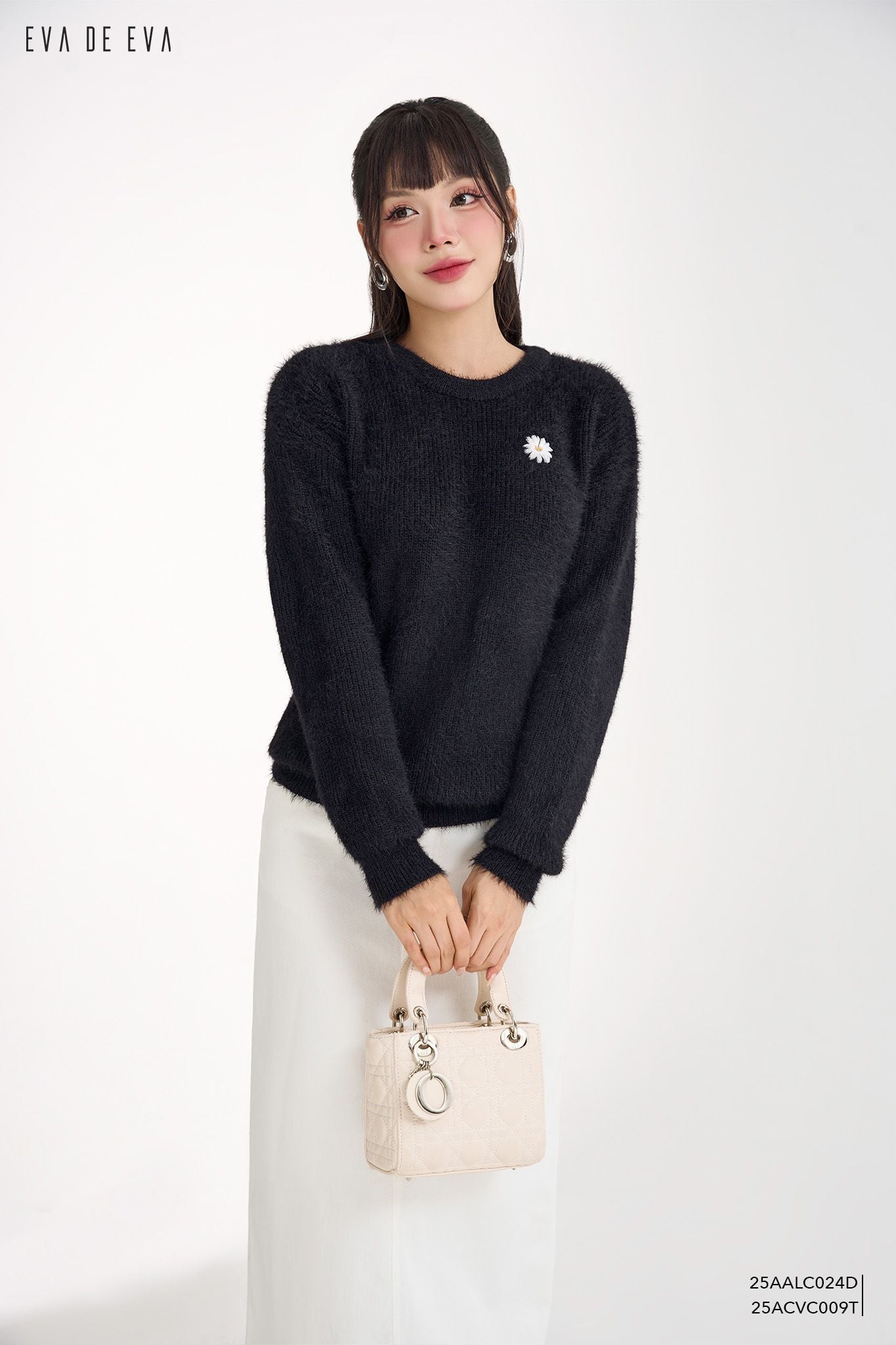  Áo len dài tay,  25AALC024D 