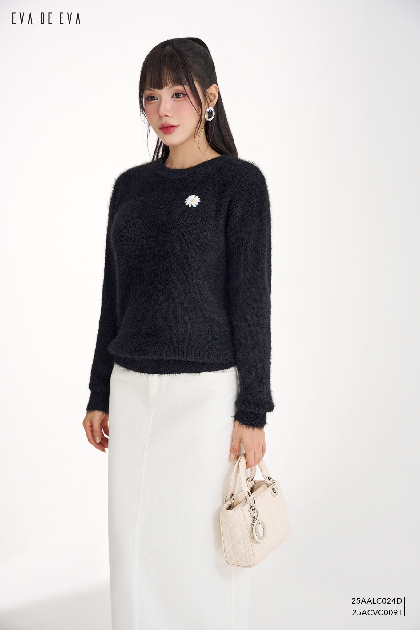  Áo len dài tay,  25AALC024D 