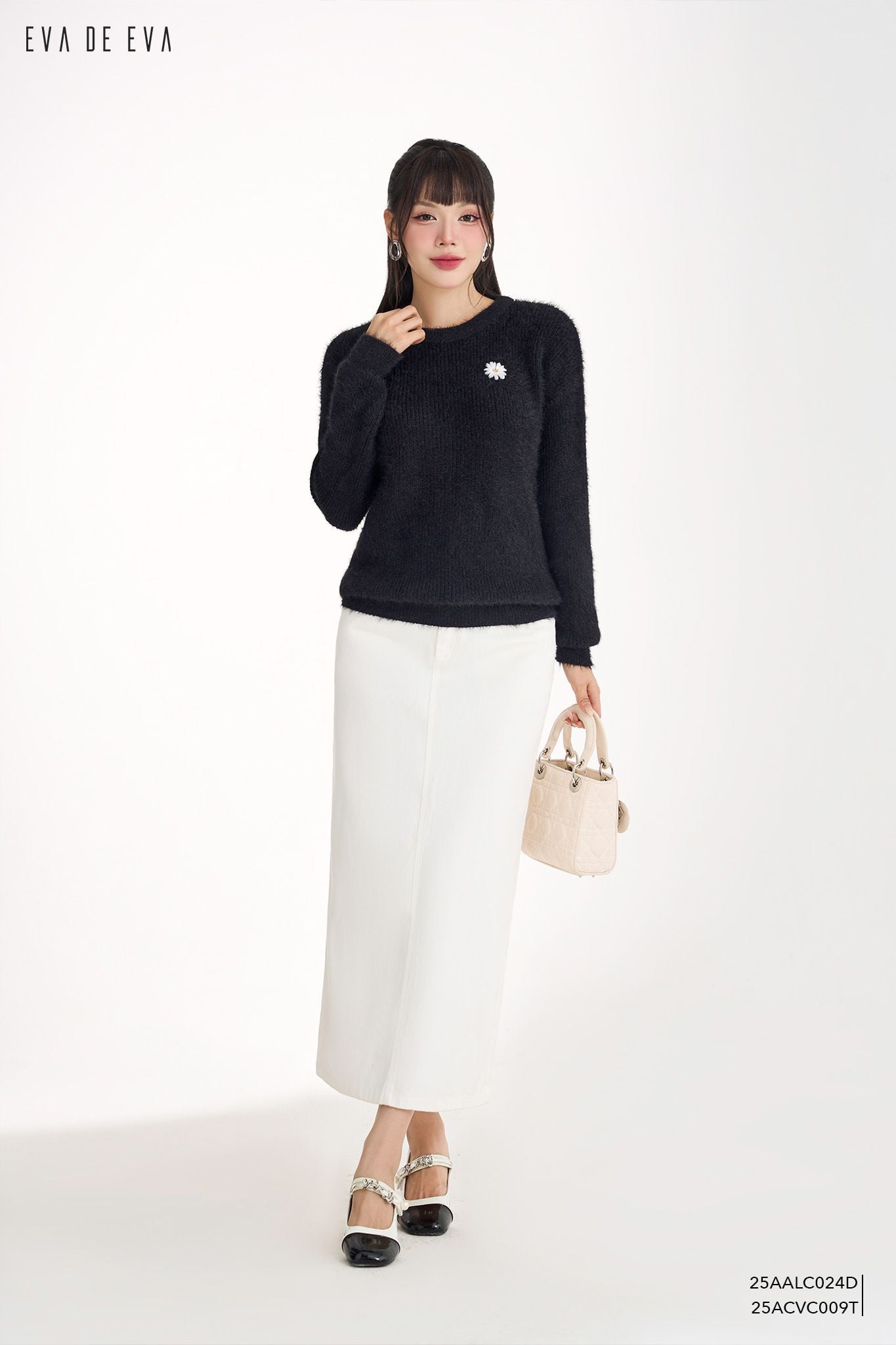  Áo len dài tay,  25AALC024D 