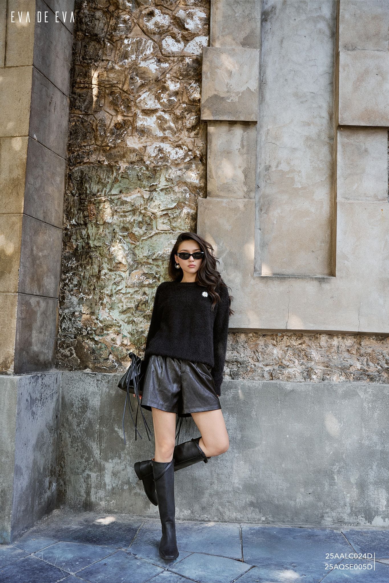  Áo len dài tay,  25AALC024D 