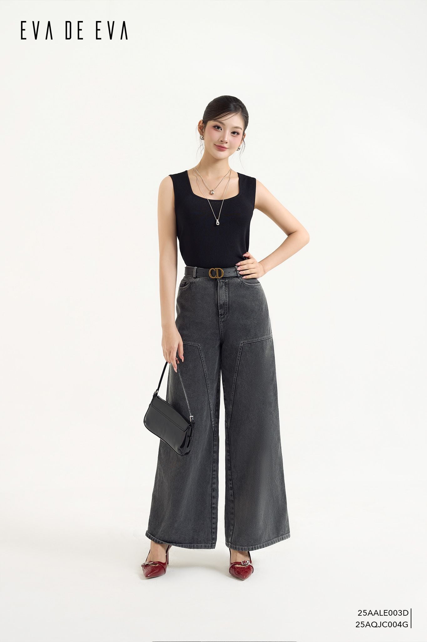  Quần dài, Ống suông 25AQJC004G 