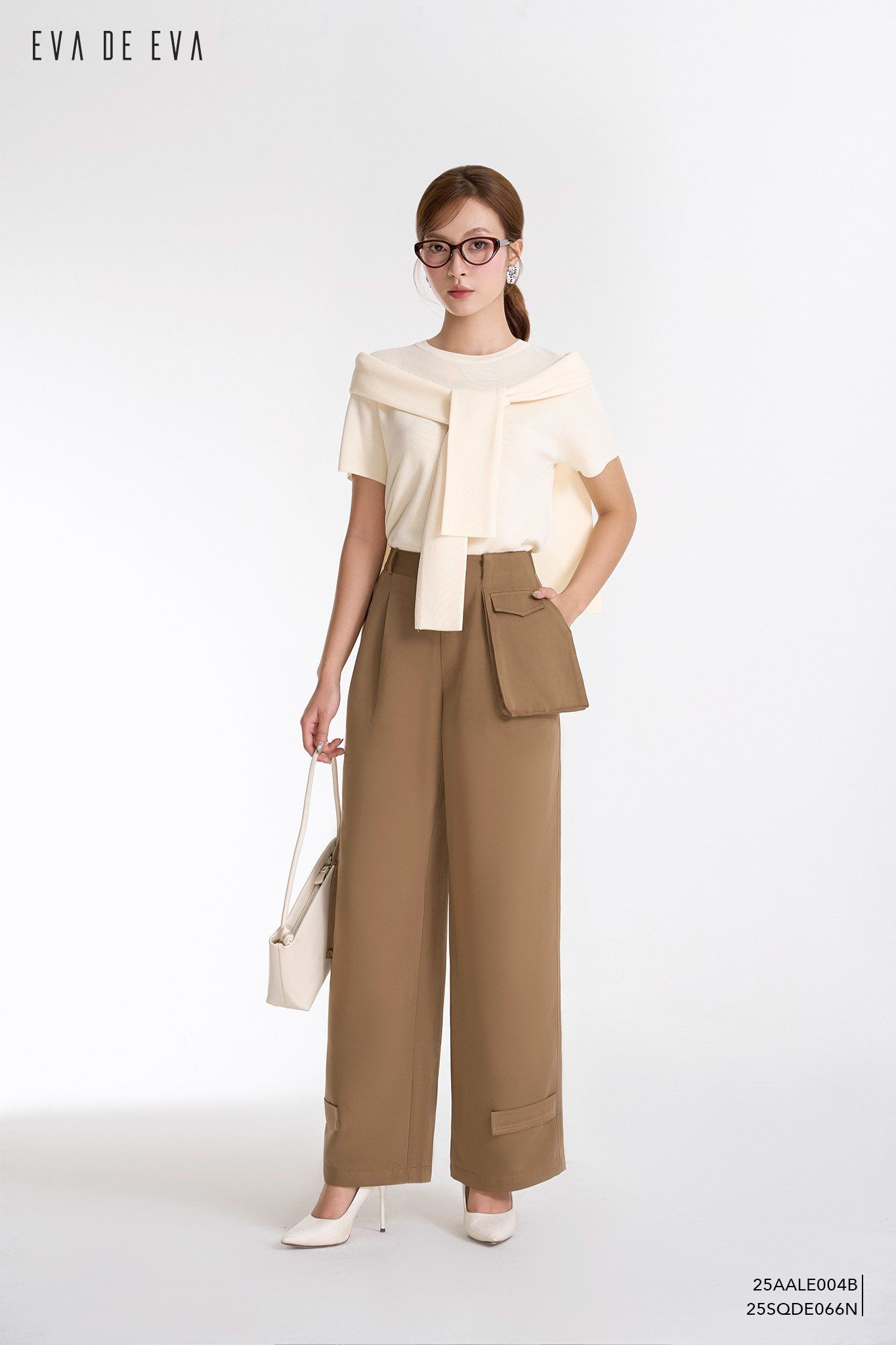  Áo len ngắn tay,  25AALE004B 