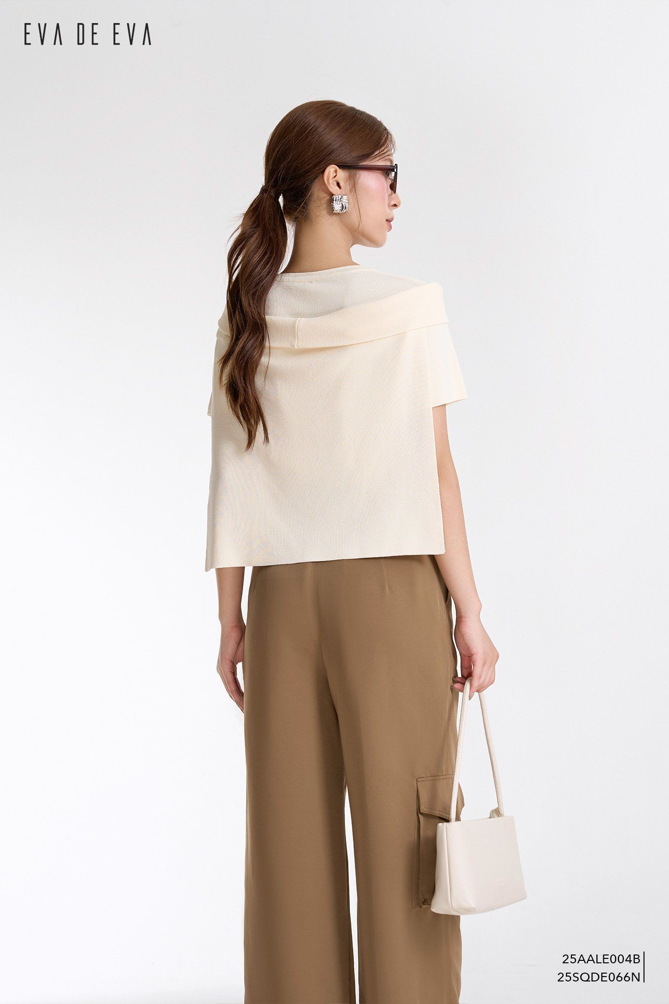  Áo len ngắn tay,  25AALE004B 