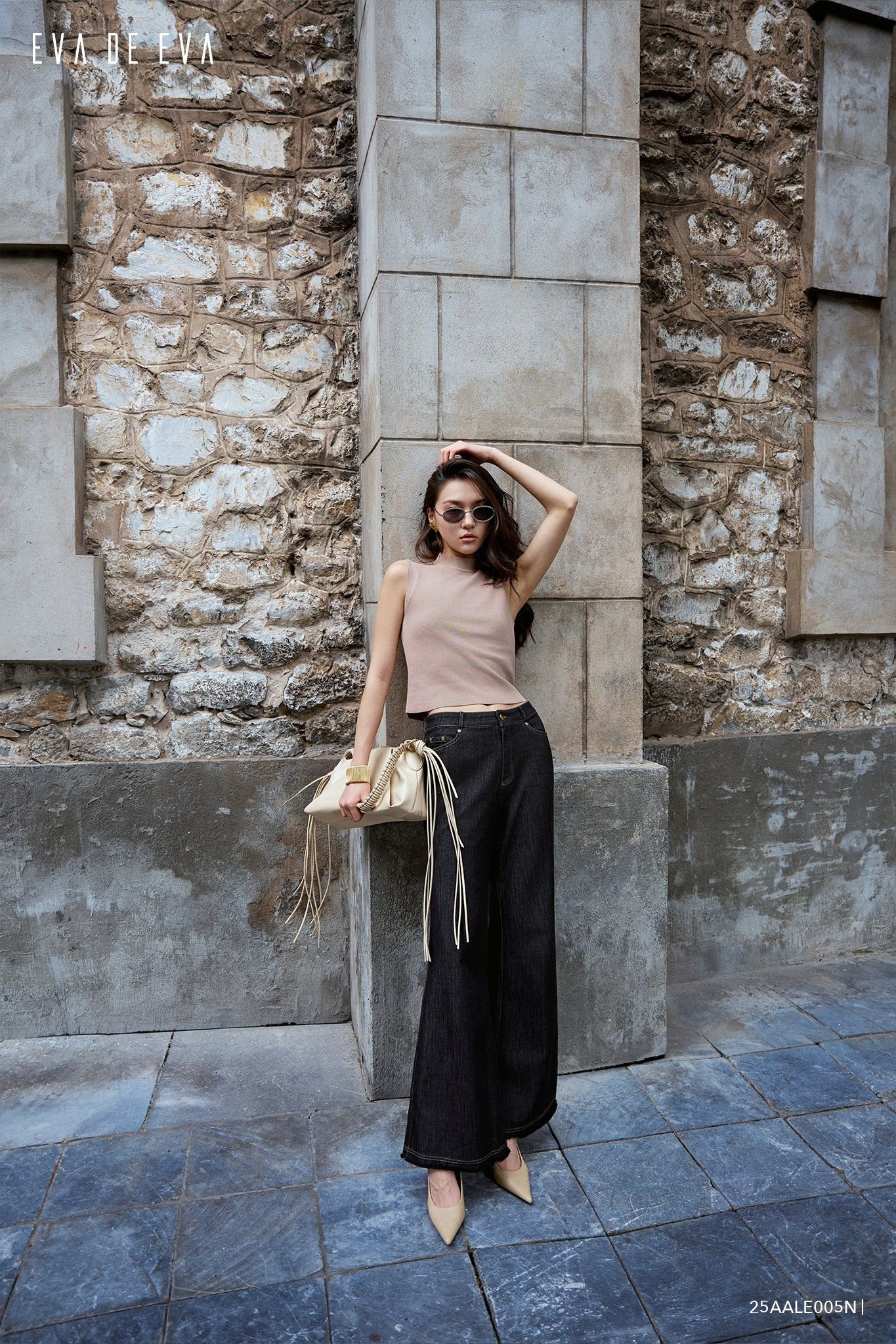  Áo len sát nách,  25AALE005N 