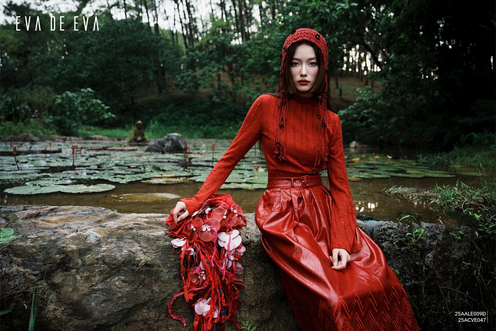  Áo len dài tay,  25AALE009Đ 