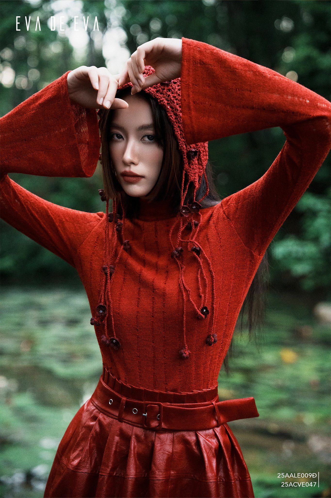  Áo len dài tay,  25AALE009Đ 