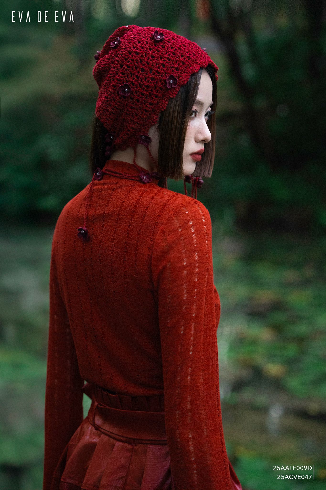  Áo len dài tay,  25AALE009Đ 