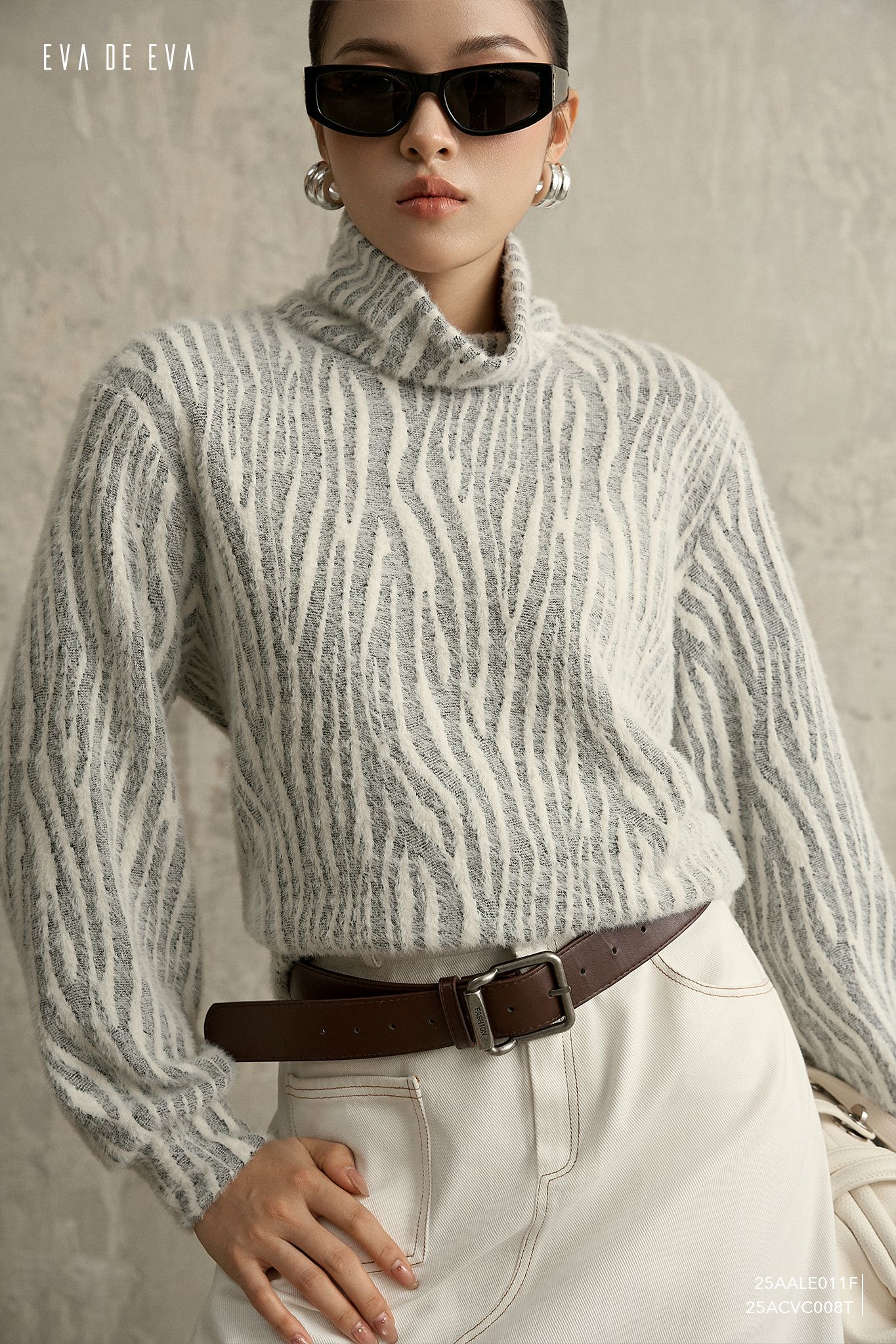  Áo len dài tay,  25AALE011F 